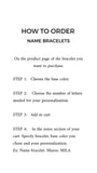 Adult Name Bracelet | CUSTOM