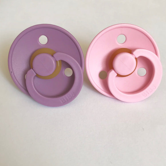 BIBS Pacifiers | Pink + Lavender (2-Pack)
